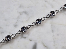 Load image into Gallery viewer, Womens Vintage Estate Sterling Silver Modernist Tanzanite Bracelet 12.2g #E2348