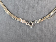 Load image into Gallery viewer, Womens Vintage Estate Sterling Silver Layered Italian Necklace 7.6g E2356