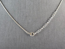 Load image into Gallery viewer, Womens Vintage Estate Sterling Silver CZ Mermaid Pendant Necklace 3.4g E2367