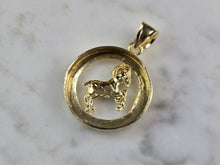 Load image into Gallery viewer, Womens Vintage Estate Gold Tone Zodiac Aries Pendant E2374