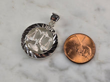 Load image into Gallery viewer, Womens Vintage Estate Sterling Silver Zodiac Libra Pendant 4.1g E2387