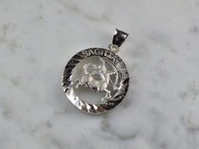 Load image into Gallery viewer, Womens Vintage Estate Sterling Silver Zodiac Sagittarius Pendant 4.1g E2392