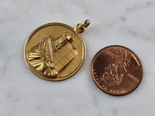 Load image into Gallery viewer, Vintage Estate 14K Yellow Gold Religious Moses Pendant 3.2g E2394
