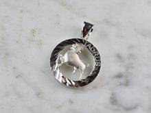 Load image into Gallery viewer, Womens Vintage Estate Sterling Silver Zodiac Taurus Pendant 4.1g E2396