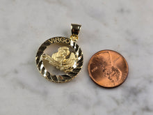 Load image into Gallery viewer, Womens Vintage Estate Gold Tone Zodiac Virgo Pendant E2399