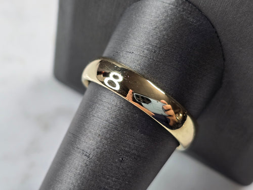 Mens Vintage Estate 14K Gold Wedding Band Ring 6.7g E2409
