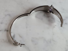 Load image into Gallery viewer, Womens Sterling Silver Modernist Opal Bangle Bracelet 26.2g E2411