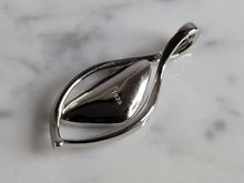 Load image into Gallery viewer, Womens Sterling Silver Blue Opal Modernist Pendant 4.5g E2418