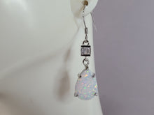 Load image into Gallery viewer, Womens Sterling Silver Modernist Opal Earrings 3.3g E2439