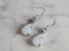 Load image into Gallery viewer, Womens Sterling Silver Modernist Opal Earrings 3.3g E2439