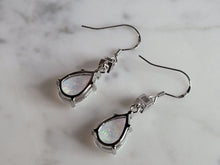 Load image into Gallery viewer, Womens Sterling Silver Modernist Opal Earrings 3.3g E2439
