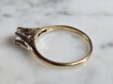Load image into Gallery viewer, Womens Vintage Estate 14k Gold Diamond Engagement Ring 2.0g #E2470