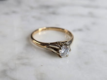 Load image into Gallery viewer, Womens Vintage Estate 14k Gold Diamond Engagement Ring 2.0g #E2470