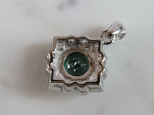 Load image into Gallery viewer, Womens Estate Sterling Silver Modernist CZ Pendant 2.7g E2485