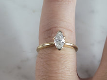Load image into Gallery viewer, Womens Vintage Estate 14K Yellow Gold Marquise Diamond Engagement Ring  2.5g E2497