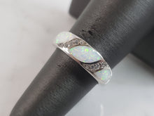 Load image into Gallery viewer, Womens Vintage Estate Sterling Silver Modernist Opal Ring 4.1g E2626