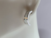 Load image into Gallery viewer, Womens Estate Sterling Silver Modernist Opal Earrings 4.5g E2721