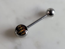 Load image into Gallery viewer, New Surgical Steel Iron Cross Flames Nipple Ear Tongue Piercing Barbell  E2724