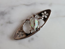 Load image into Gallery viewer, Womens Sterling Silver Opal Surfing Sea Turtle Pendant 4.1g E2751