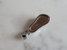Load image into Gallery viewer, Womens Sterling Silver Blue Opal Sandal Flip Flop Pendant 2.4g E2752