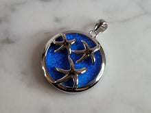 Load image into Gallery viewer, Womens Sterling Silver Blue Opal Star Fish Pendant 6.1g E2754