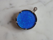 Load image into Gallery viewer, Womens Sterling Silver Blue Opal Star Fish Pendant 6.1g E2754