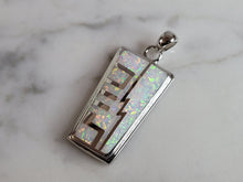 Load image into Gallery viewer, Womens Estate Sterling Silver Modernist Opal Pendant 9.8g E2755