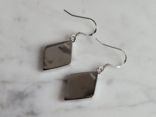 Load image into Gallery viewer, Womens Sterling Silver Modernist Blue Opal Earrings 6.2g E2830