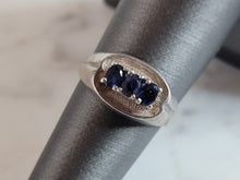 Load image into Gallery viewer, Womens Sterling Silver Sapphire Ring 4.5g #E2843