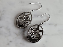 Load image into Gallery viewer, Womens Sterling Silver Opal Sea Turtle Earrings 8.9g E2844