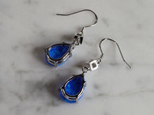 Load image into Gallery viewer, Womens Sterling Silver Modernist Blue Opal Earrings 3.4g E2862