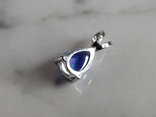 Load image into Gallery viewer, Womens Sterling Silver Blue Opal Modernist Pendant 0.9g E2868