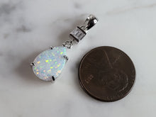 Load image into Gallery viewer, Womens Sterling Silver Modernist Opal Stone Pendant 1.8g E2871