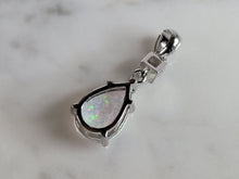 Load image into Gallery viewer, Womens Sterling Silver Modernist Opal Stone Pendant 1.8g E2871
