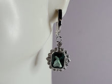 Load image into Gallery viewer, Womens Sterling Silver Modernist CZ Earrings 5.1g E2890
