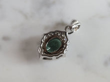 Load image into Gallery viewer, Womens Sterling Silver Modernist CZ Pendant 2.3g E2892
