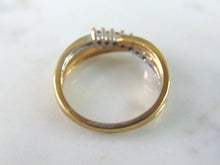 Load image into Gallery viewer, Womens Vintage Estate 10K Gold Diamonds &amp; Rhodolite Ring 2.9g #E2936