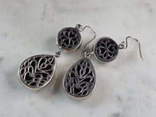 Load image into Gallery viewer, Womens Vintage Estate Sterling Silver Modernist Earrings 18.3g E3006