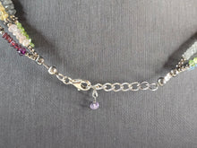 Load image into Gallery viewer, Womens Vintage Sterling Silver Labradorite Pendant Beaded Necklace 46.2g E3024