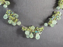 Load image into Gallery viewer, Womens Vintage Estate Sterling Silver Beaded Green Jade Necklace 61.6g E3030