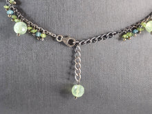 Load image into Gallery viewer, Womens Vintage Estate Sterling Silver Beaded Green Jade Necklace 61.6g E3030