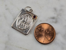 Load image into Gallery viewer, Vintage Sterling Silver Islamic Muslim Religious Charm Allah Pendant 0.6g E3035