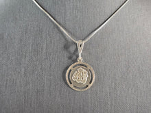Load image into Gallery viewer, Vintage Estate Sterling Silver Islamic Muslim Allah Pendant Necklace 4.2g E3038