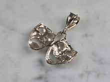 Load image into Gallery viewer, Womens Vintage Estate Sterling Silver Theater Masks Pendant 3.2g E3062