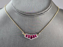 Load image into Gallery viewer, Womens Estate Sterling Silver Gold Tone Modernist Pendant Necklace 5.5g E3064