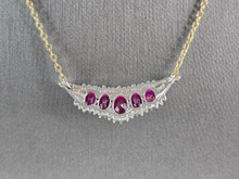 Load image into Gallery viewer, Womens Estate Sterling Silver Gold Tone Modernist Pendant Necklace 5.5g E3064