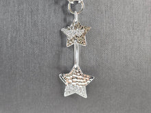 Load image into Gallery viewer, Womens Vintage Estate Sterling Silver Modernist Star Necklace 21.6g E3066