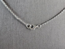 Load image into Gallery viewer, Womens Sterling Silver Modernist CZ Eternity Circle Necklace 9.1g E3068