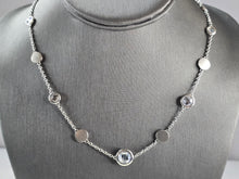 Load image into Gallery viewer, Womens Sterling Silver Modernist CZ Necklace 16.8g E3069
