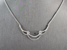 Load image into Gallery viewer, Womens Estate Sterling Silver Modernist Pendant Necklace 6.4g E3070
